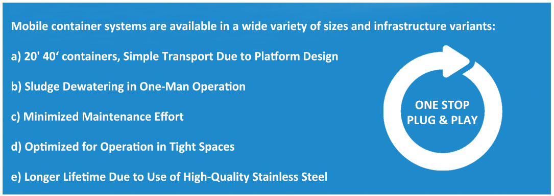 Mobile Sludge Dewatering System Advantages