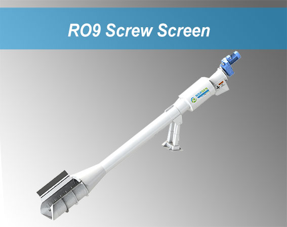 Screw Screen of wastewater in channel